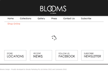 Tablet Screenshot of bloomsdesign.com.au